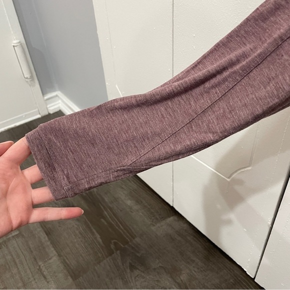Lululemon Heathered Oxblood Box It Out Long Sleeve - Picture 6 of 11